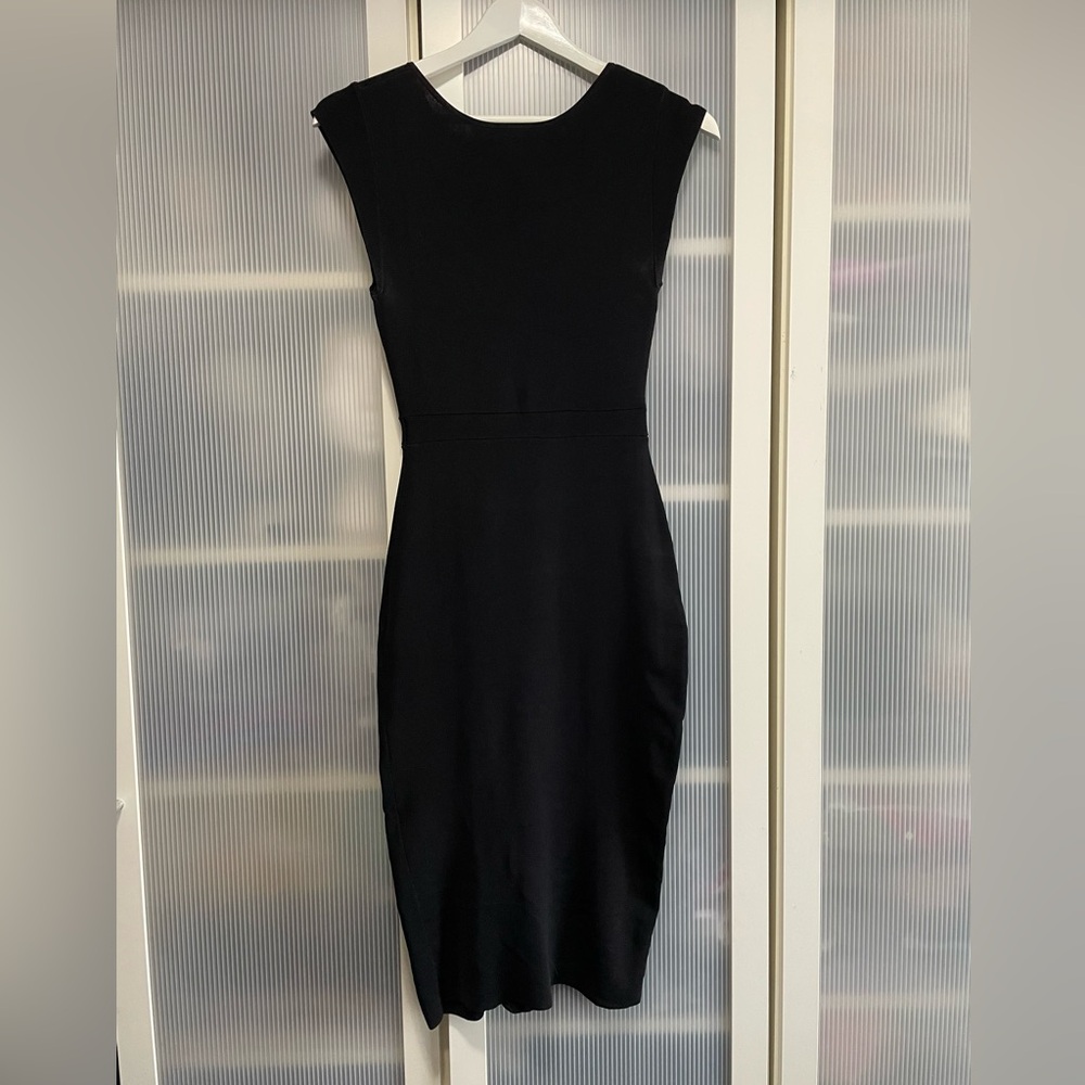 NWOT Aritzia Babaton Body-con Elegant Black Sleeveless Dress Size XXS - Picture 4 of 13